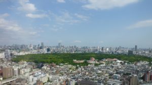 新宿御苑前駅_新宿御苑の上空風景